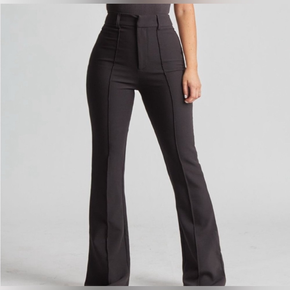 Because of Alice High-Waist Black Boot Cut Pants